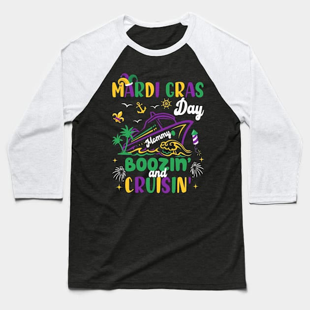 Cruise Squad Mardi gras tee Family Mardi Gras Cruise tee Family Matching Vacation top Custom Mardi gras top Happy Mardi Gras 2024 copy Baseball T-Shirt by Audell Richardson